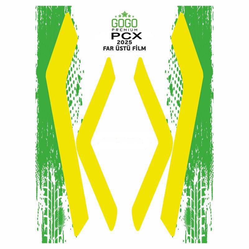 HONDA PCX 2025 UYUMLU FAR ÜSTÜ FİLM SARI