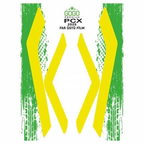 HONDA PCX 2025 UYUMLU FAR ÜSTÜ FİLM SARI