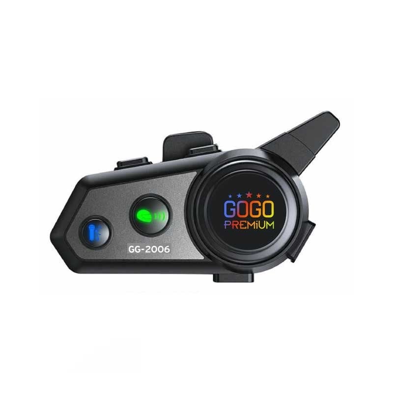 UNİVERSAL MOTOSİKLET KASK İNTERCOM BLUETOOTH RGB IŞIKLI 1 KM MENZİL  GG-2006