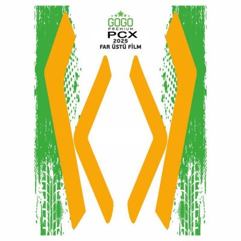 HONDA PCX 2025 UYUMLU FAR ÜSTÜ FİLM TURUNCU