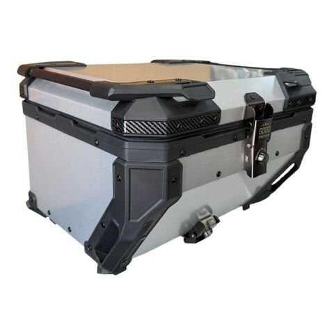 UNİVERSAL 55 LT ALÜMİNYUM MOTOSİKLET ARKA ÇANTA TAKIMI GRİ