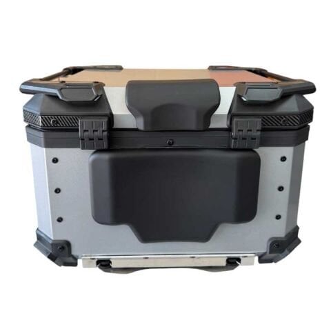 UNİVERSAL 55 LT ALÜMİNYUM MOTOSİKLET ARKA ÇANTA TAKIMI GRİ