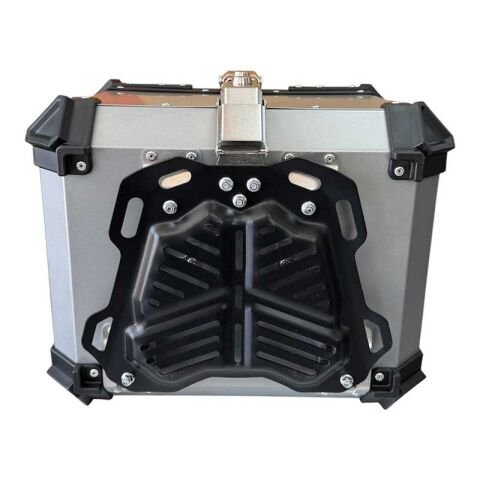 UNİVERSAL 45 LT ALÜMİNYUM MOTOSİKLET ARKA ÇANTA TAKIMI DESENLİ GRİ
