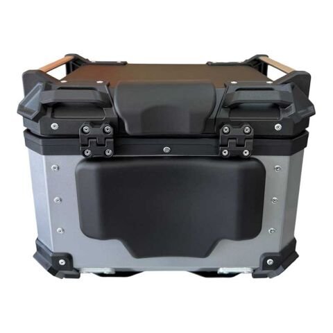 UNİVERSAL 45 LT ALÜMİNYUM MOTOSİKLET ARKA ÇANTA TAKIMI GRİ