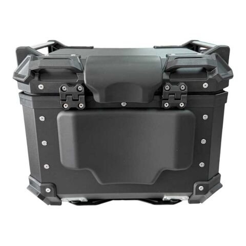 UNİVERSAL 45 LT ALÜMİNYUM MOTOSİKLET ARKA ÇANTA TAKIMI SİYAH
