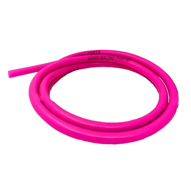 UNİVERSAL MOTOSİKLET YAKIT HORTUMU FLORASAN PEMBE YÜKSEK SICAKLIK VE YÜKSEK BASINCA DAYANIKLI  5 X 8 MM 155 CM