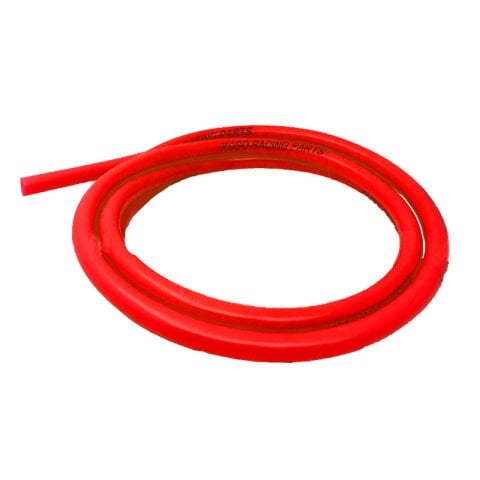 UNİVERSAL MOTOSİKLET YAKIT HORTUMU FLORASAN KIRMIZI YÜKSEK SICAKLIK VE YÜKSEK BASINCA DAYANIKLI  5 X 8 MM 155 CM