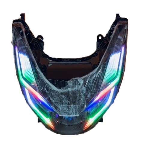 HONDA PCX 2021 - 2024 UYUMLU RGB LED TELEFON KONROLLÜ  ÖN FAR TAKIMI BLUETOOTH