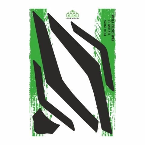 HONDA PCX 2025 UYUMLU GENİŞ FAR ÜSTÜ FİLM SİYAH