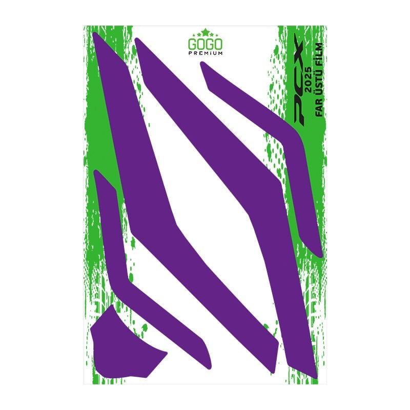 HONDA PCX 2025 UYUMLU GENİŞ FAR ÜSTÜ FİLM MOR