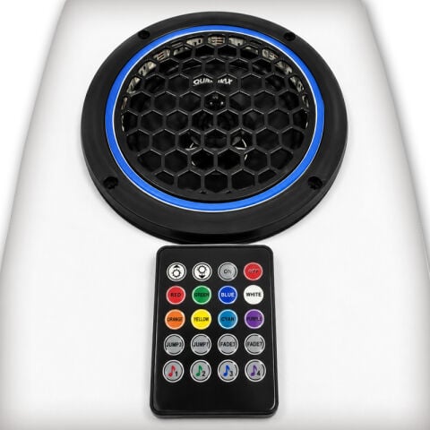 PCX Koltuk Altı Ses Sistemi 2 X 200W Hoparlör Beyaz (Sese Duyarlı Led Işıklı)