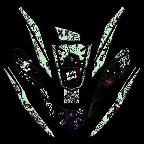 HONDA PCX 2021 - 2024 UYUMLU GECE YANAN DOĞAL RENK FOSFORLU TANK PAD SET 019