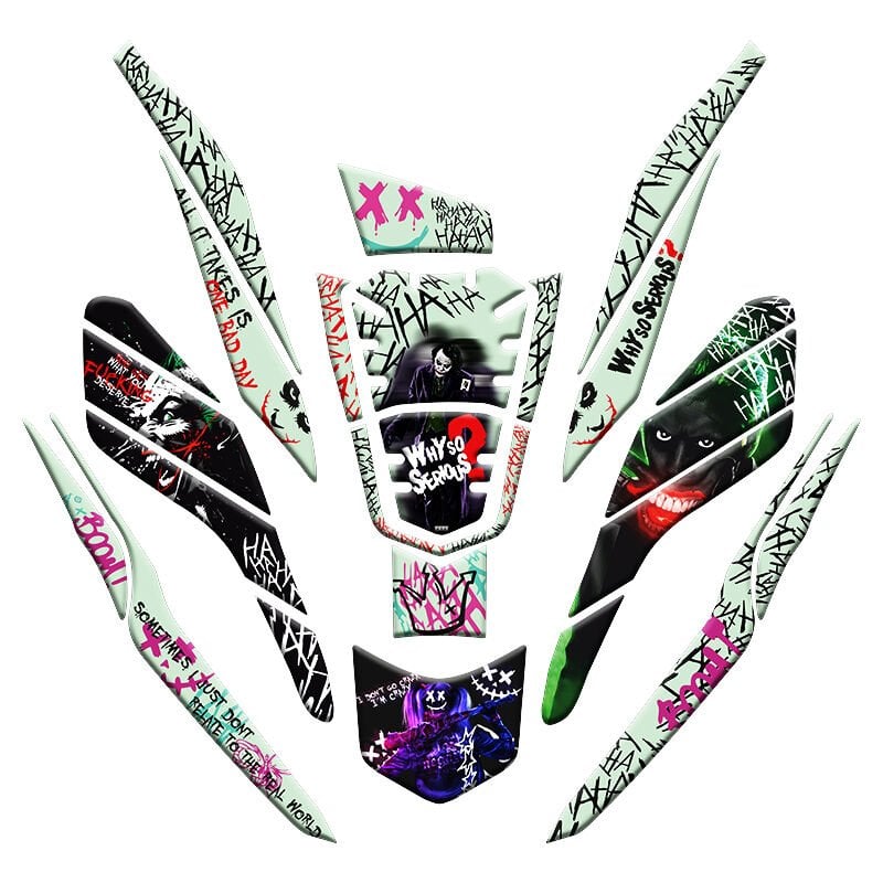 HONDA PCX 2021 - 2024 UYUMLU FOSFORLU TANK PAD SET 019