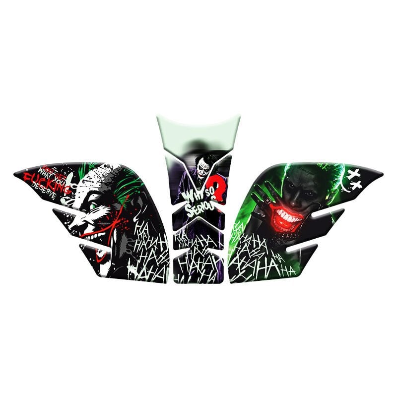 CF MOTO 250 NK 2018 - 2022 UYUMLU GECE YANAN DOĞAL RENK FOSFORLU TANK PAD SET 005