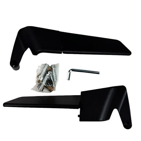 UNİVERSAL SİYAH H2 YARASA KATLANIR AYNA TEK DELİKLİ MODEL