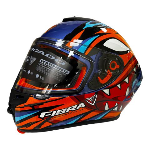 FİBRA FULL FACE KASK ŞEFFAF VİZÖR MODEL 6 XXL