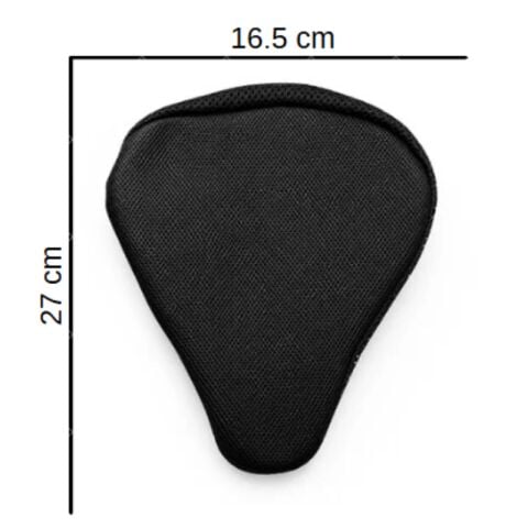 KÜÇÜK BOY BİSİKLET KOLTUK KILIFI DERİ 16,5 X 27 CM UYUMLU (SİYAH)