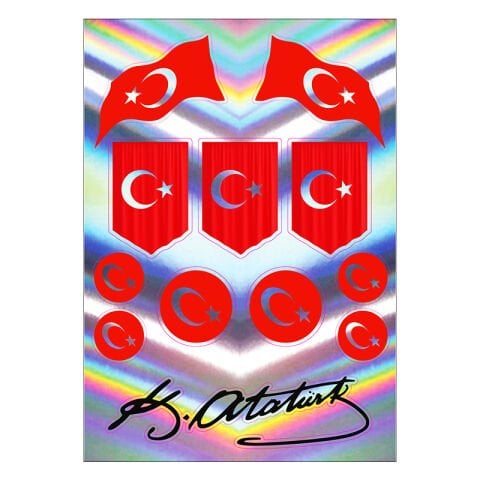 A5 HOLOGRAM STİCKER 090 TEK PAKET ÇOKLU STİCKER