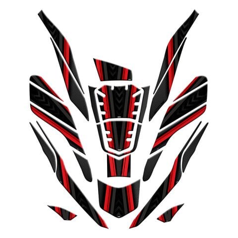 HONDA PCX 2021 - 2023 UYUMLU TANK PAD SET 002