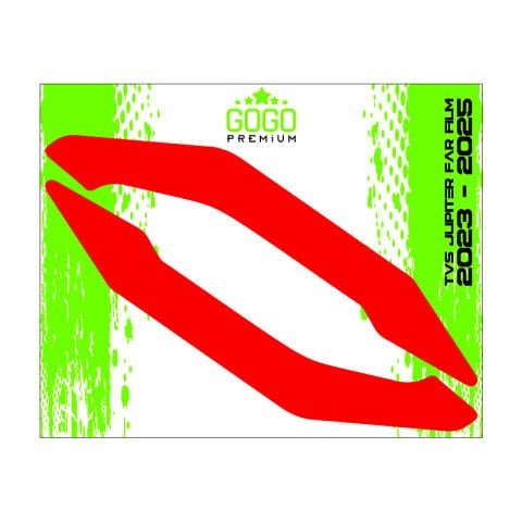 TVS JUPİTER 2023 - 2025 UYUMLU FAR ÜSTÜ FİLM KIRMIZI