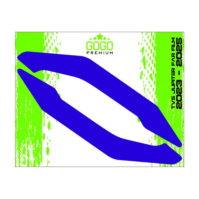 TVS JUPİTER 2023 - 2025 UYUMLU FAR ÜSTÜ FİLM MAVİ