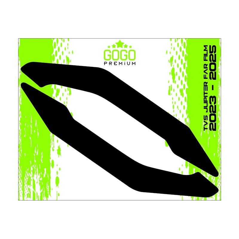 TVS JUPİTER 2023 - 2025 UYUMLU FAR ÜSTÜ FİLM SİYAH