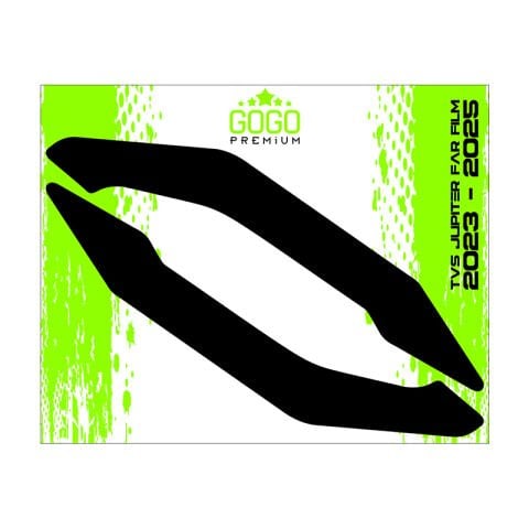 TVS JUPİTER 2023 - 2025 UYUMLU FAR ÜSTÜ FİLM SİYAH