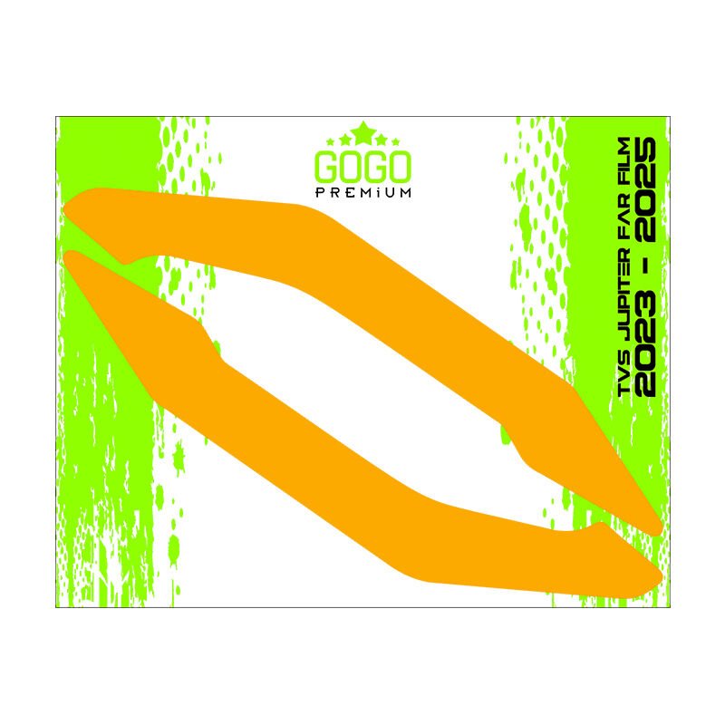 TVS JUPİTER 2023 - 2025 UYUMLU FAR ÜSTÜ FİLM TURUNCU