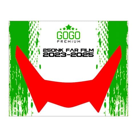 CF MOTO 250NK 2023 - 2025 UYUMLU FAR ÜSTÜ FİLM KIRMIZI