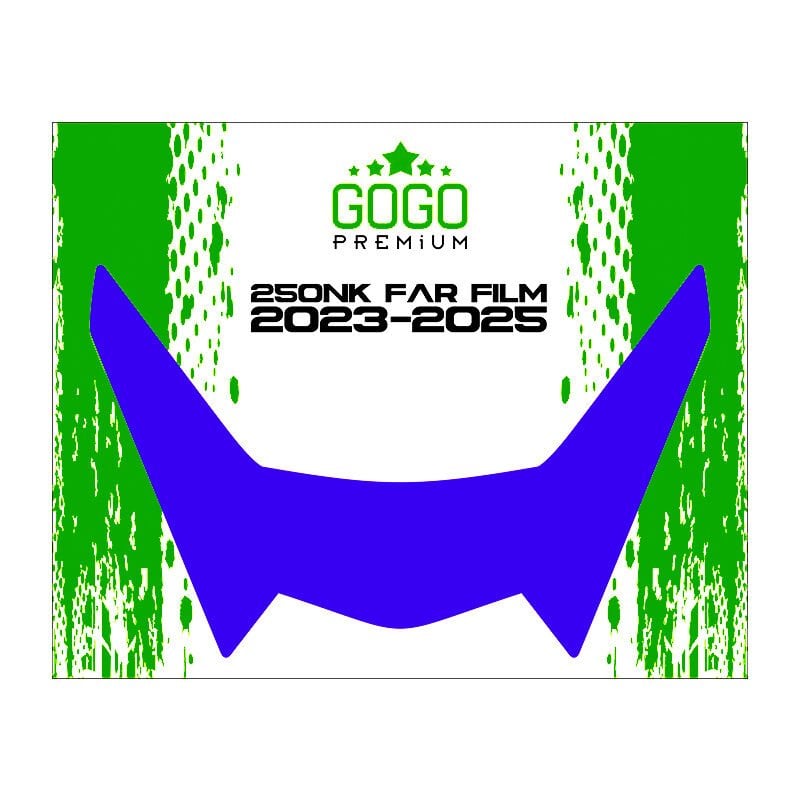 CF MOTO 250NK 2023 - 2025 UYUMLU FAR ÜSTÜ FİLM MAVİ