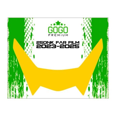 CF MOTO 250NK 2023 - 2025 UYUMLU FAR ÜSTÜ FİLM TURUNCU