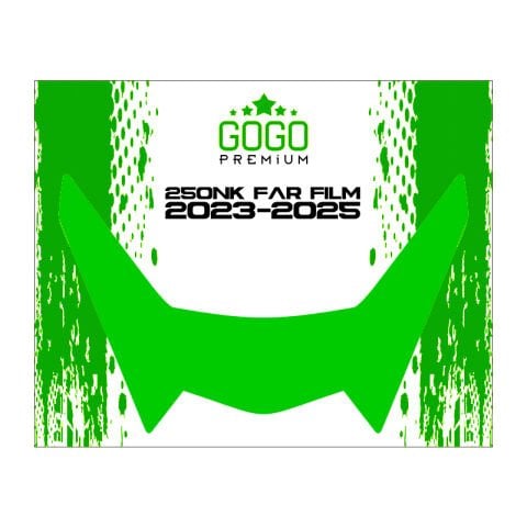 CF MOTO 250NK 2023 - 2025 UYUMLU FAR ÜSTÜ FİLM YEŞİL