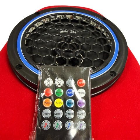 PCX Koltuk Altı Ses Sistemi 2 X 200W Hoparlör Kırmızı (Sese Duyarlı Led Işıklı)