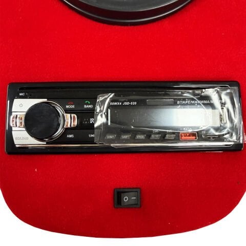 PCX Koltuk Altı Ses Sistemi 2 X 200W Hoparlör Kırmızı (Sese Duyarlı Led Işıklı)