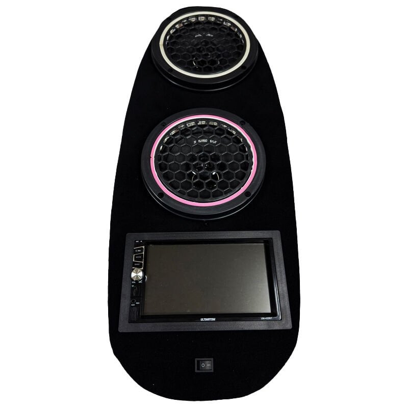 PCX Koltuk Altı Ses Sistemi 2 X 200W Ekranlı Hoparlör Siyah (Sese Duyarlı Led Işıklı)