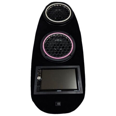 PCX Koltuk Altı Ses Sistemi 2 X 200W Ekranlı Hoparlör Siyah (Sese Duyarlı Led Işıklı)