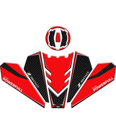 KAWASAKİ Z500 2025 UYUMLU TANK PAD SET 002