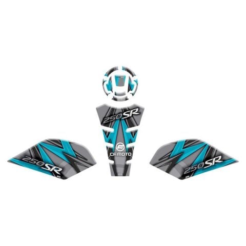 CF MOTO 250 SR 2020 - 2025 UYUMLU TANK PAD SET 010