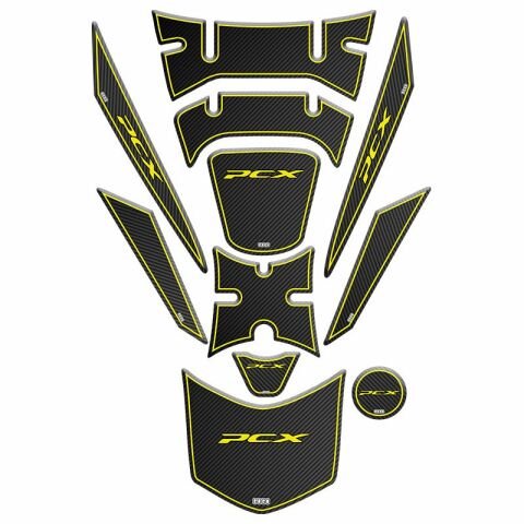 HONDA PCX 2018 - 2020 UYUMLU TANK PAD SET 014