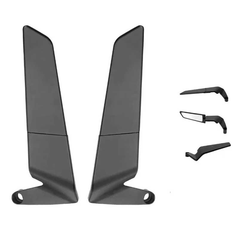 UNİVERSAL SİYAH H2 YARASA KATLANIR AYNA TEK DELİKLİ KÜÇÜK MODEL