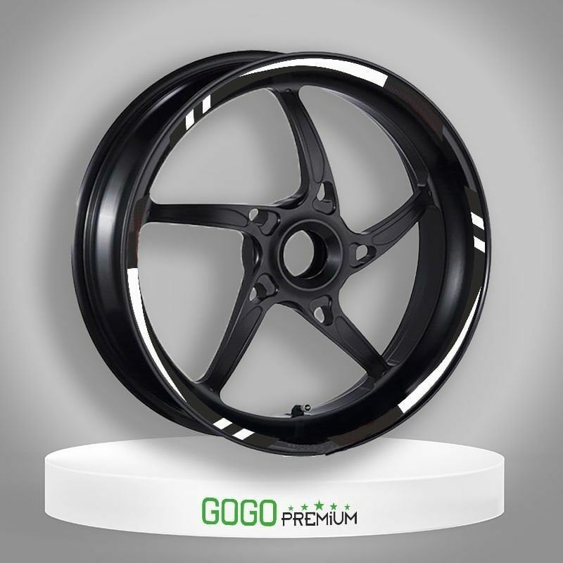 BEYAZ I REFLEKTÖR BASKI HONDA PCX UYUMLU 1 SET JANT ŞERİDİ