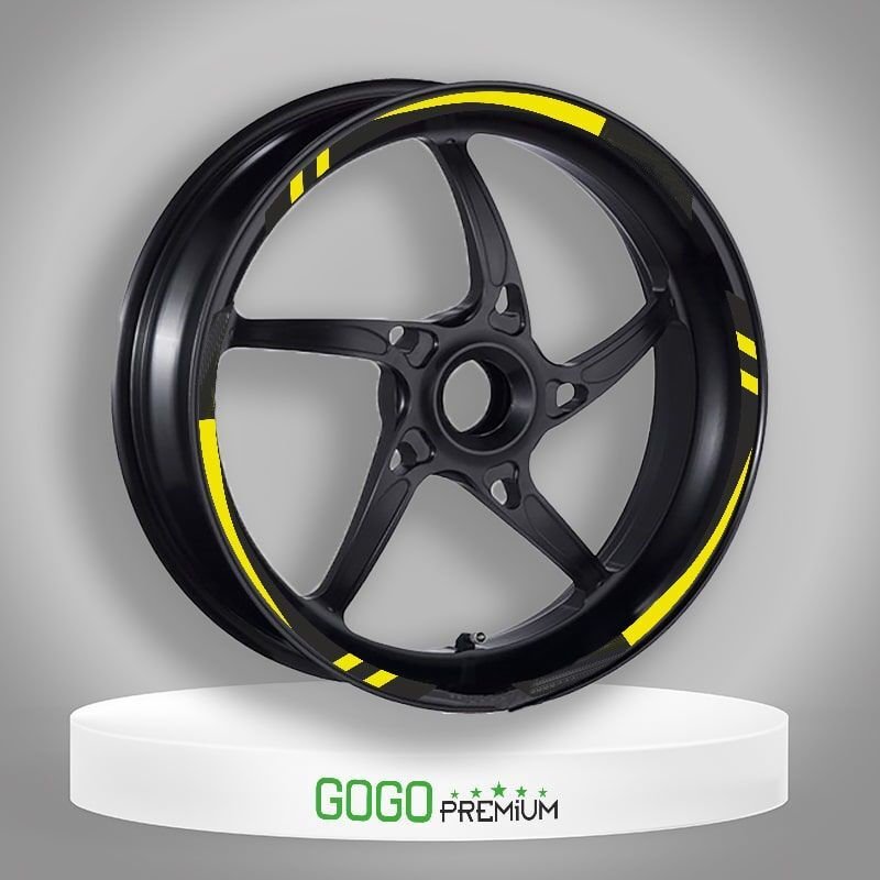 FLO SARI I REFLEKTÖR BASKI HONDA PCX UYUMLU 1 SET JANT ŞERİDİ