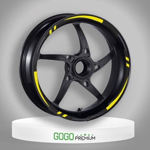 FLO SARI I REFLEKTÖR BASKI HONDA PCX UYUMLU 1 SET JANT ŞERİDİ