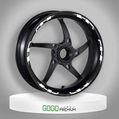 BEYAZ II REFLEKTÖR BASKI HONDA PCX UYUMLU 1 SET JANT ŞERİDİ