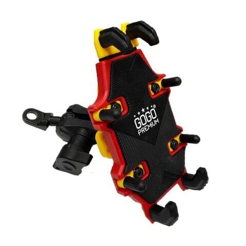 UNİVERSAL TİTREŞİM ÖNLEYİCİ AYNA BAĞLANTILI TELEFON TUTUCU KIRMIZI PH103R