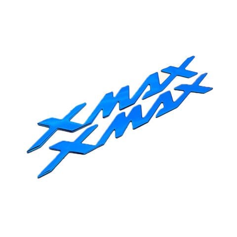 YAMAHA XMAX 2012 - 2025  UYUMLU SELE ALTI METAL YAZI SETİ MAVİ