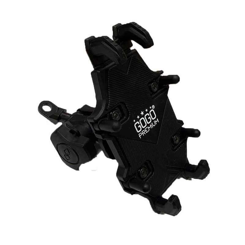 UNİVERSAL TİTREŞİM ÖNLEYİCİ AYNA BAĞLANTILI TELEFON TUTUCU SİYAH PH103S