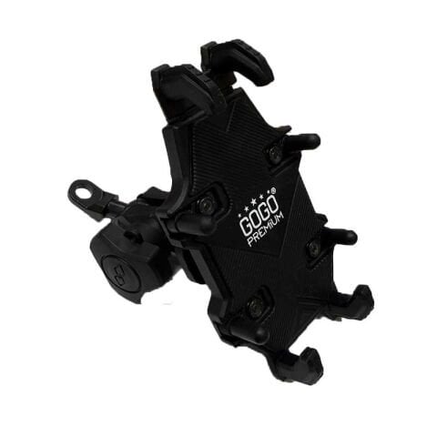 UNİVERSAL TİTREŞİM ÖNLEYİCİ AYNA BAĞLANTILI TELEFON TUTUCU SİYAH PH103S