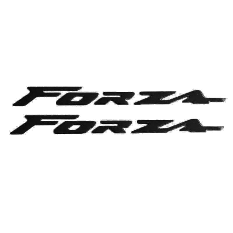 HONDA FORZA 2018 - 2025 UYUMLU SELE ALTI METAL YAZI SETİ SİYAH