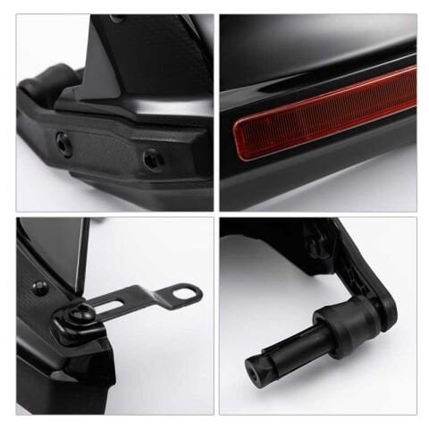 UNİVERSAL GENİŞ EL RÜZGAR KORUMA SİYAH